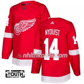 Detroit Red Wings Trikot Gustav Nyquist 14 Adidas 2017-2018 Rot Authentic - Kinder